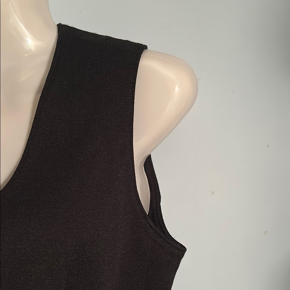 Elegant Black Button Up Women's Vest size 8 - Picture 9 of 14